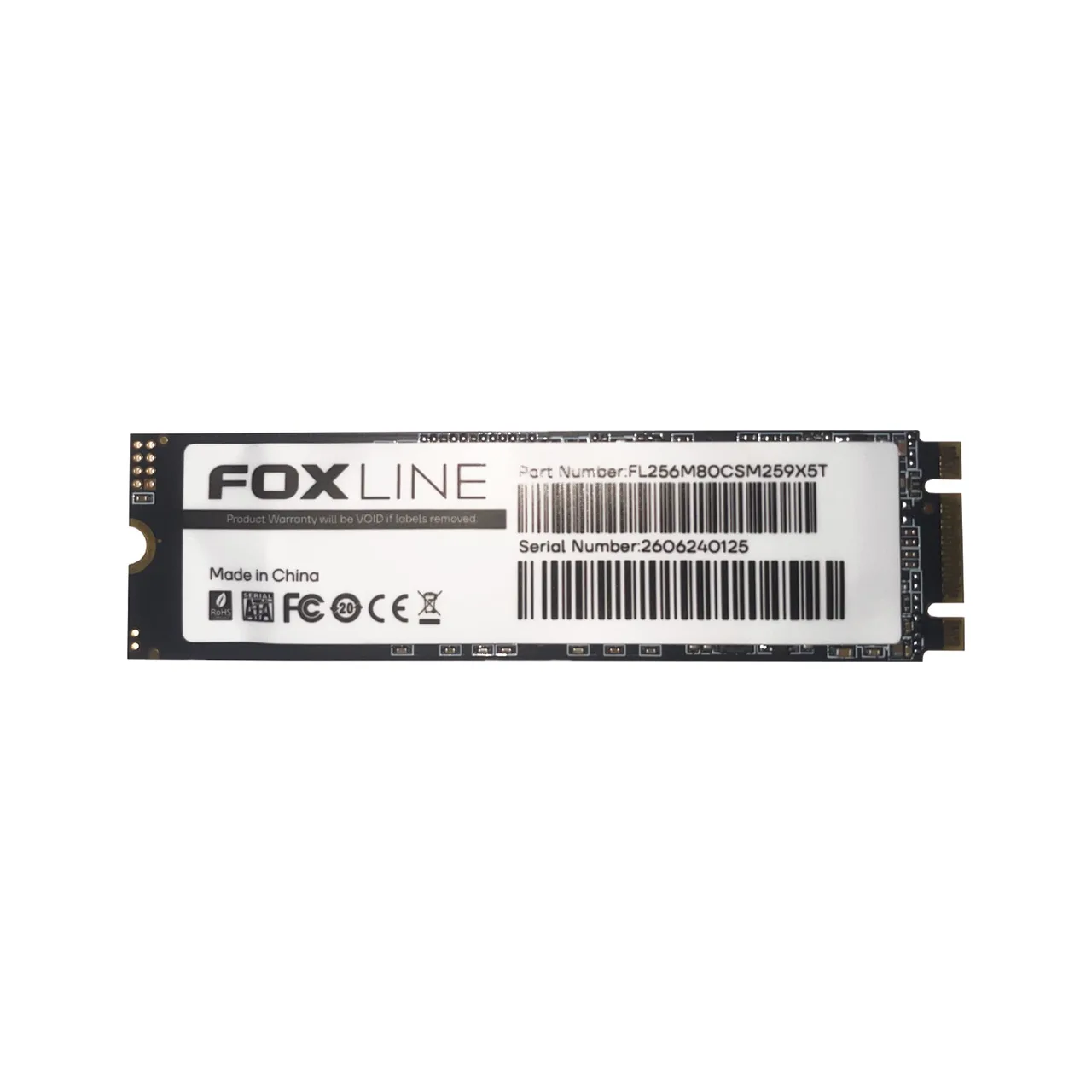 Твердотельный накопитель SSD FoxLine M.2 SATA 2280 256 Гб X5T (FL256M80CSM259X5T) — фото 1