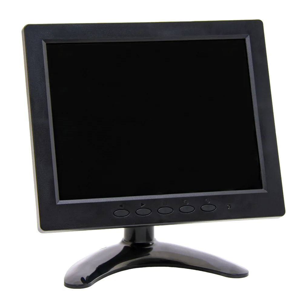 Монитор POScenter 8" TFT LED (VGA+AV+HDMI) (800х600, 4:3, HDMI 1,5 м, подставка, БП), черный, арт. SH8-VAD86-4315SB — фото 1