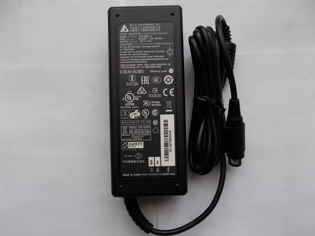 Блок питания для POS554 (C35) 90W-19V MINI-3P DC-JACK 4-PIN (6PWA0901B103)
