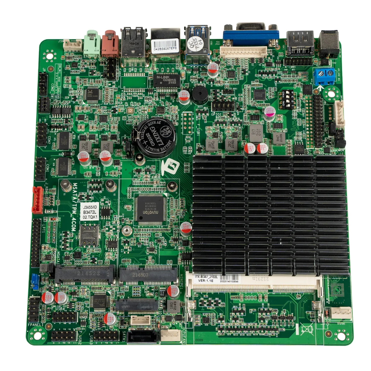 Материнская плата Intel Celeron ITX-B347_J112L J3455 для POScenter START-2/2V2 (MOJ3455) — фото 1