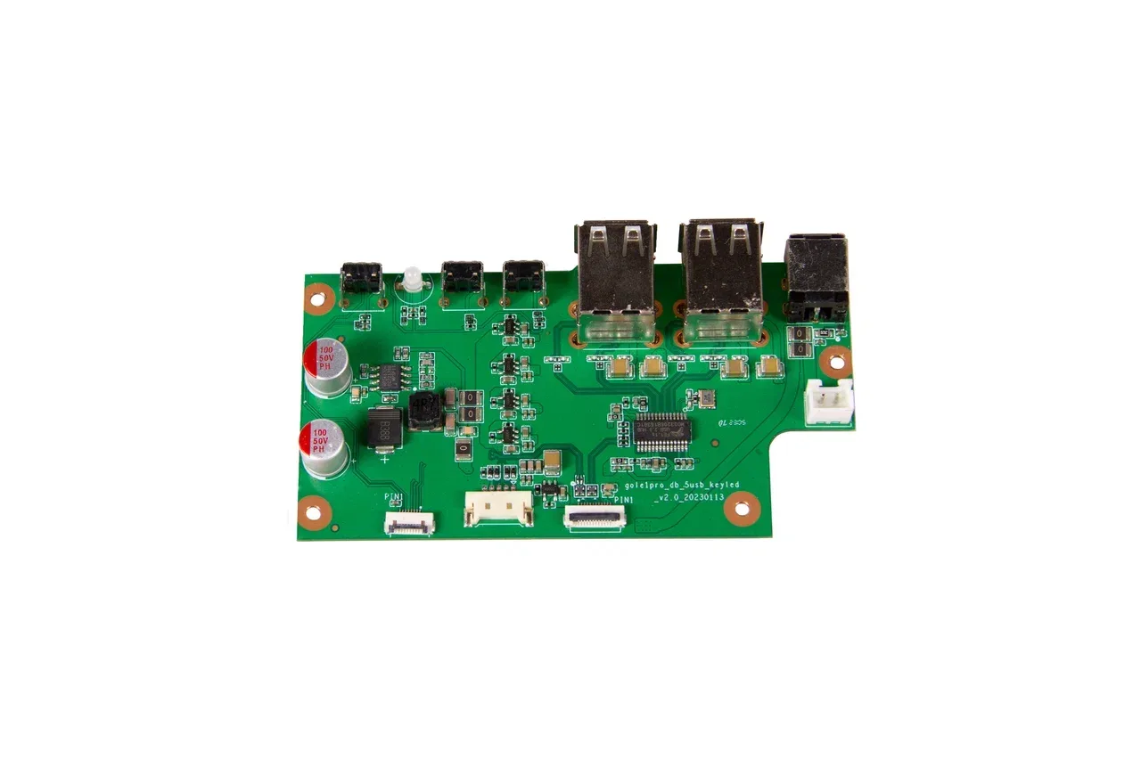 Боковая плата включения с USB портами, PCBA USB 2.0*4, DC, громкость +/- для Wise Pro