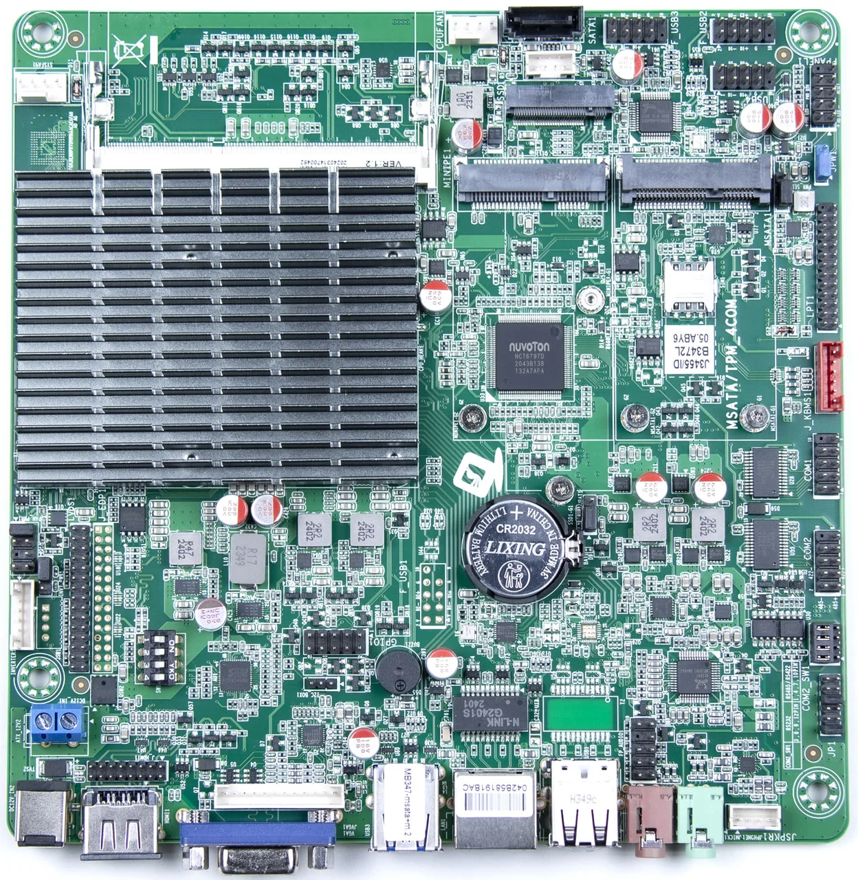 Материнская плата ITX-B347_J112L дляPOS101/POS101-17/POS200/POS90/POS90ES/START-2v2(MOJ3455) mSATA+M2 — фото 1