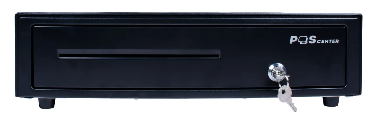 Денежный ящик POScenter 16E7 410x415x100 распайка для "Epson/АТОЛ, без датчика открытой крышки", черный — фото 1