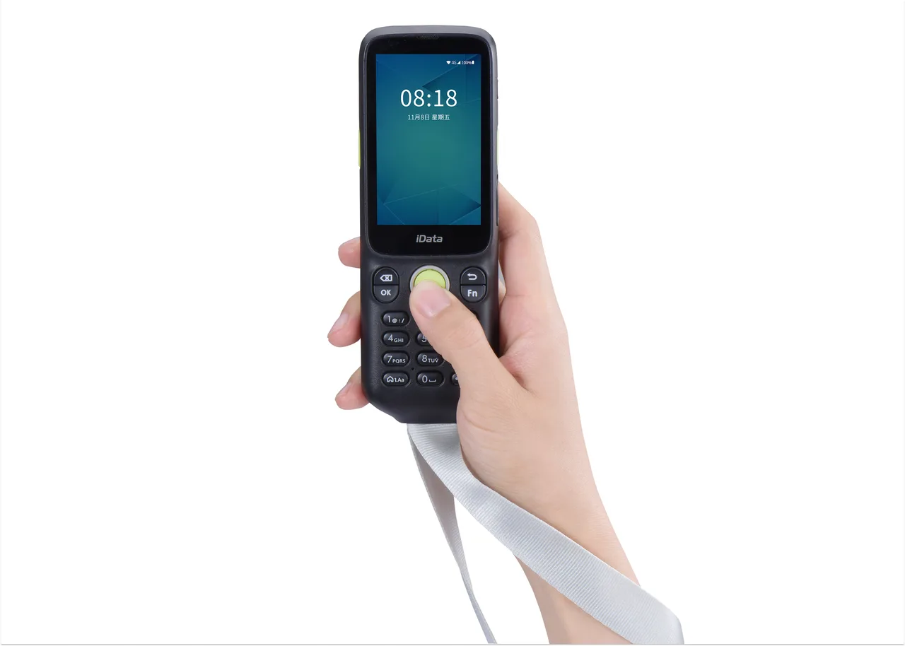 ТСД iData i3 (Android 11 no GMS, 1D/2D сканер iData DS7000pro, Bluetooth, Wi-Fi, 2G/3G/4G (LTE), GSM, GPS, память 2 GB/32 GB, экран 3.2" разрешение 800 х 480, 23 клавиши, АКБ 3000 mAh, IP54, камера 8MP, 178 грамм, ремешок, адаптер, кабель USB Type-C, без чехла) — фото 1