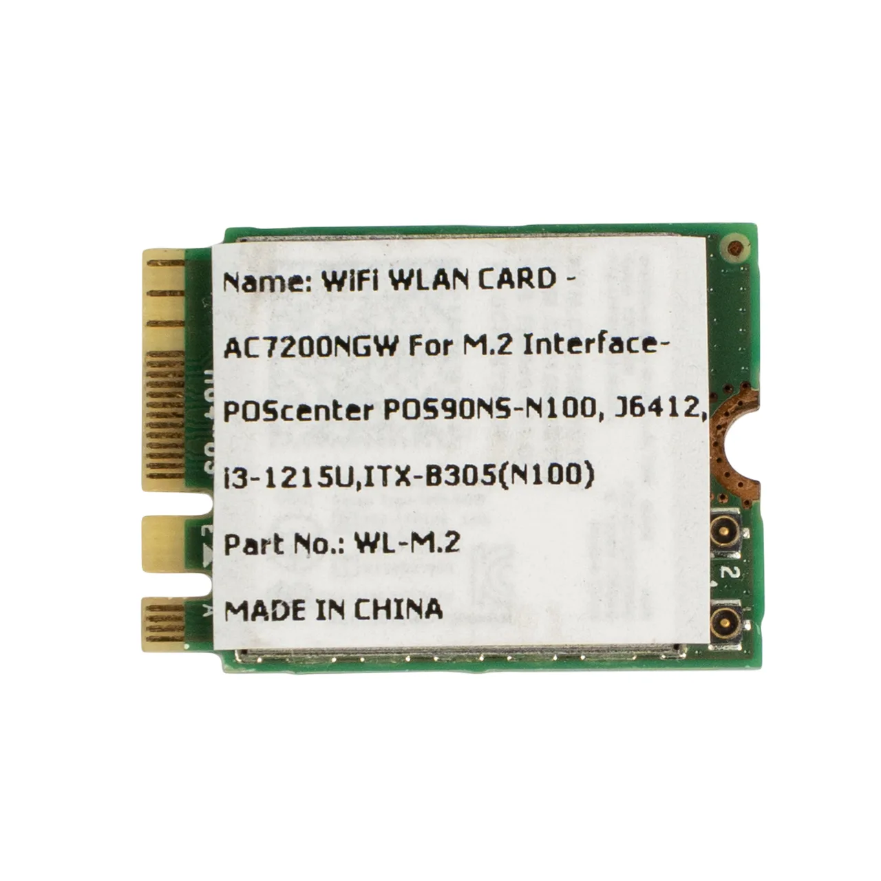 WIFI плата для M.2 - POS90NS-N100, WB-J3455, J6412, i3-1215U, ITX-B305(N100) (AC7200NGW) — фото 1