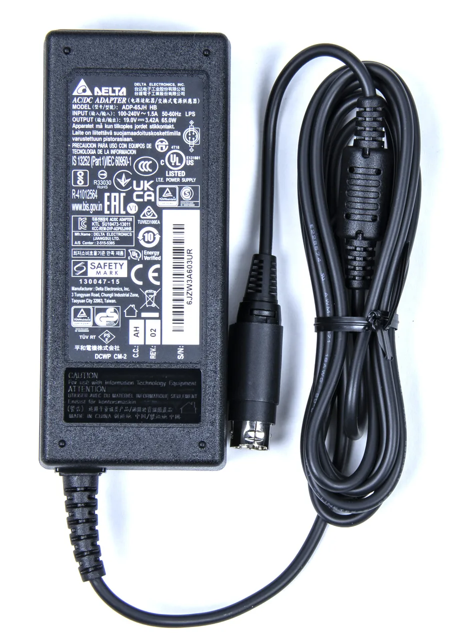 Блок питания с кабелем 65W/19V MINI3P DC JACK 4P ADP65JH HBAH1 W/ErP DELTA для Platinum J6412