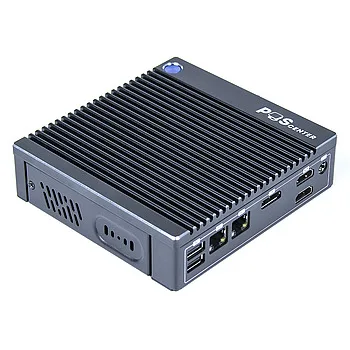 POS-компьютер BOX PC 6 (J4125,RAM8Gb,SSD128Gb,6*USB,1*COM,2*HDMI,2*RJ45,1*DP,без БЛОКА ПИТАНИЯ) вын кн вкл 20см — фото 1