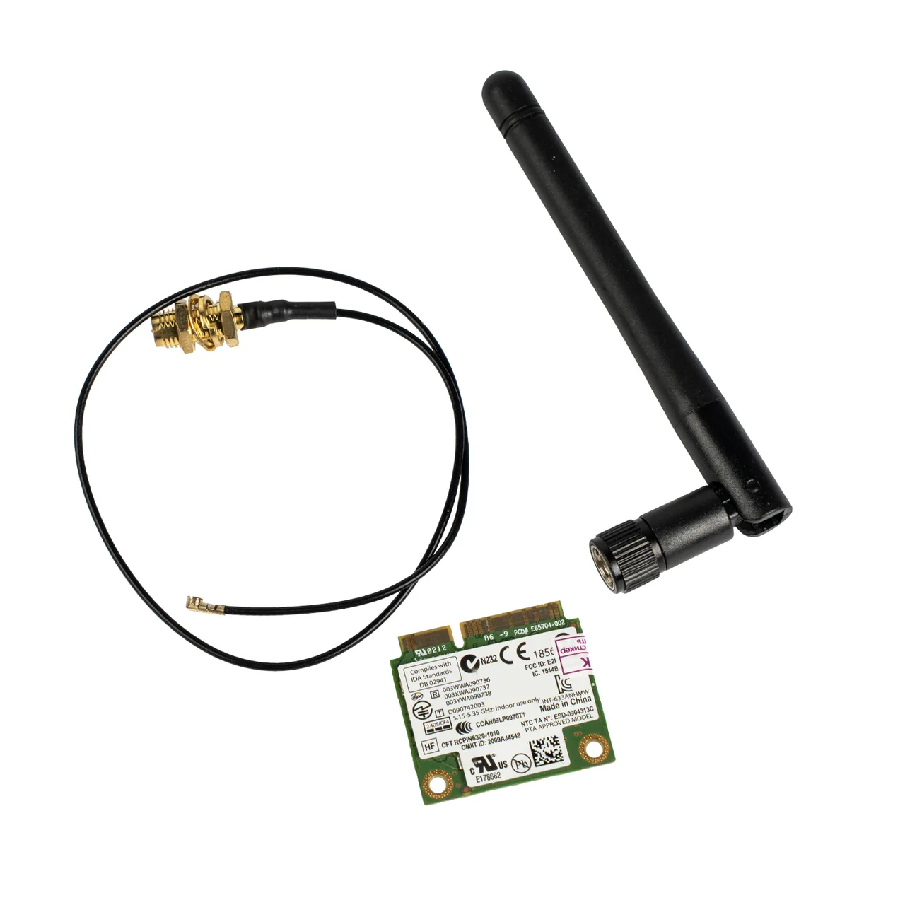 Комплект доработки WiFi+Bluetooth M2 с внешней антеной WB-J3455/WB-J6412/AG-J6412/J6412/i3-1215U/N95/N100/POS101ES (C-N97)