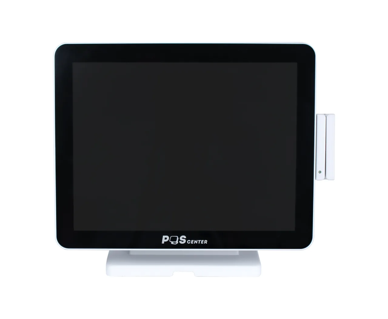 Сенсорный моноблок POScenter Atlas (15", PCAP,J4125,RAM 8Gb,SSDM2 128Gb, 8U-2C-L-H-V, MSR) БЕЛЫЙ S-90, S-90 стенд с возможностью установки второго монитора — фото 1