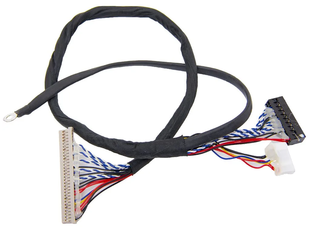 Кабель силовой/сигнал dupont 2.0-2x10P VS PH-6PtoDF14-20P VS1.0-6P(with shielding ground wire) 400mm для EVA-150/EVA-150 Lite