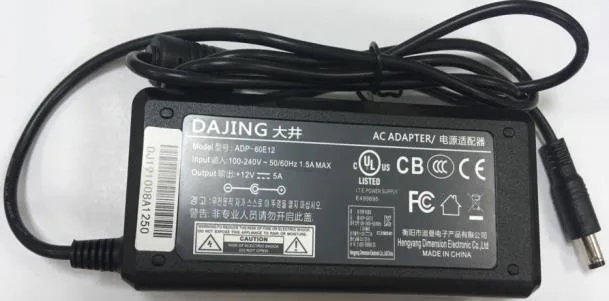Блок питания 100-240V, 50/60Hz, 1,5A, 12V-5A 60W для POScenter POS100 и POS100.17 (QW-XC01) — фото 1