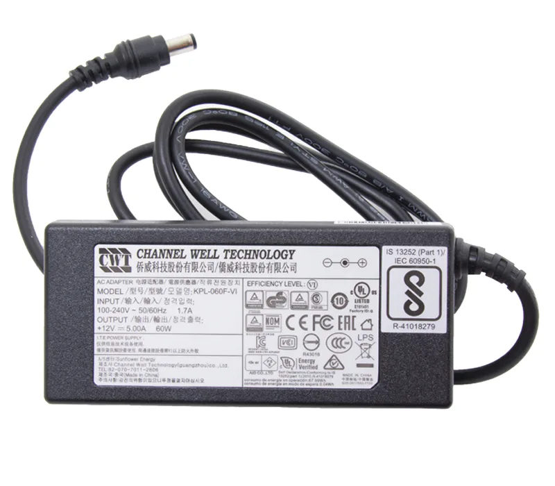 Блок питания AC: 100-240V, 50/60Hz, 1,7A, DC: 12V-5A, 60W для POS200 & POS90 & POS90ES & POS90NS(TWP04)