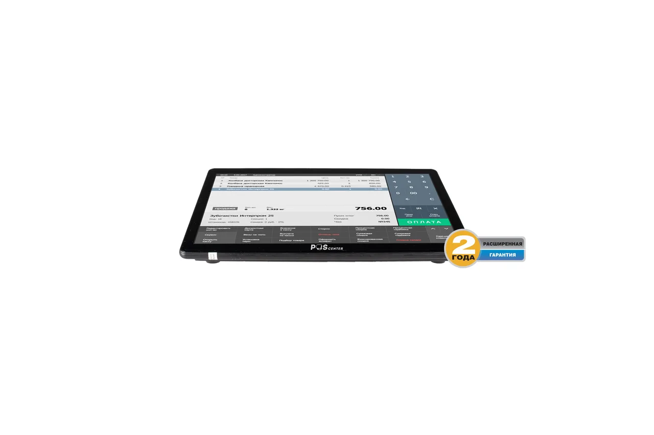 Компактный POS-терминал POScenter Wise Pro 2V2 (11.6", P-CAP, J4105, RAM 8Gb, M2 SSD 128Gb, WiFi, BT) без ОС, 2 года гарантии — фото 1