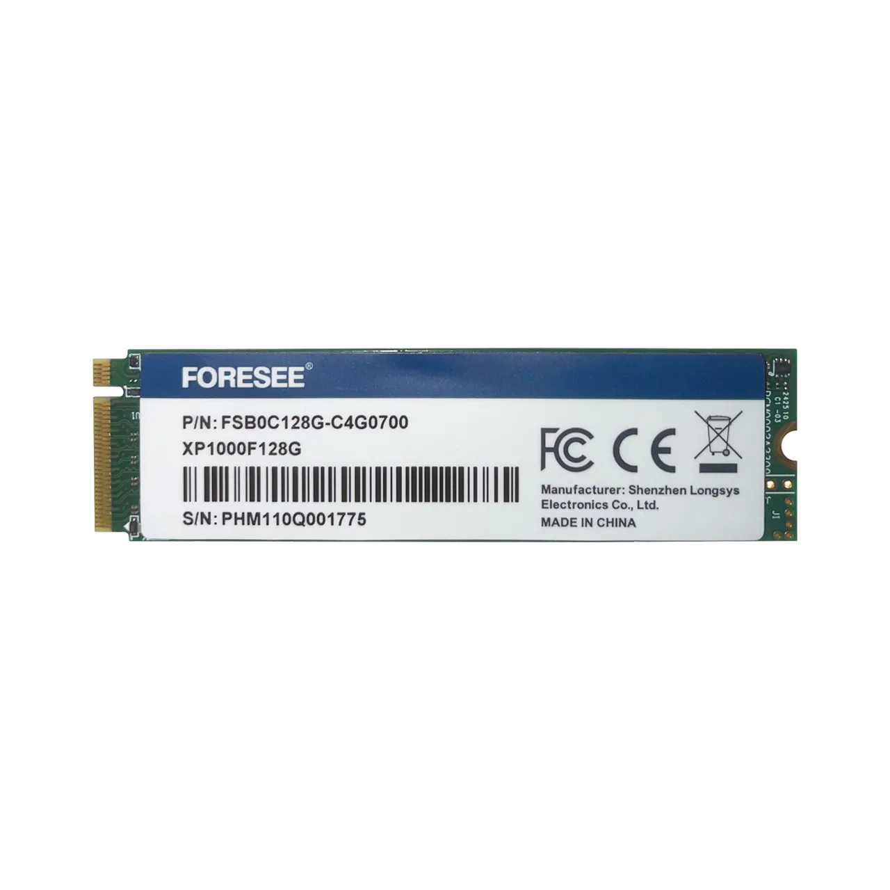 Твердотельный накопитель SSD M.2 NVME 2280 128 Гб — фото 1